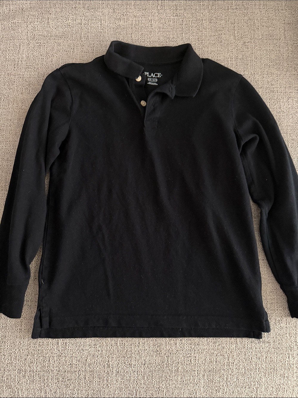 The Children's Place Black long sleeve Polo